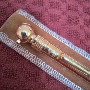 Taiwan Gold Plated Vintage Tire Pressure Gauge